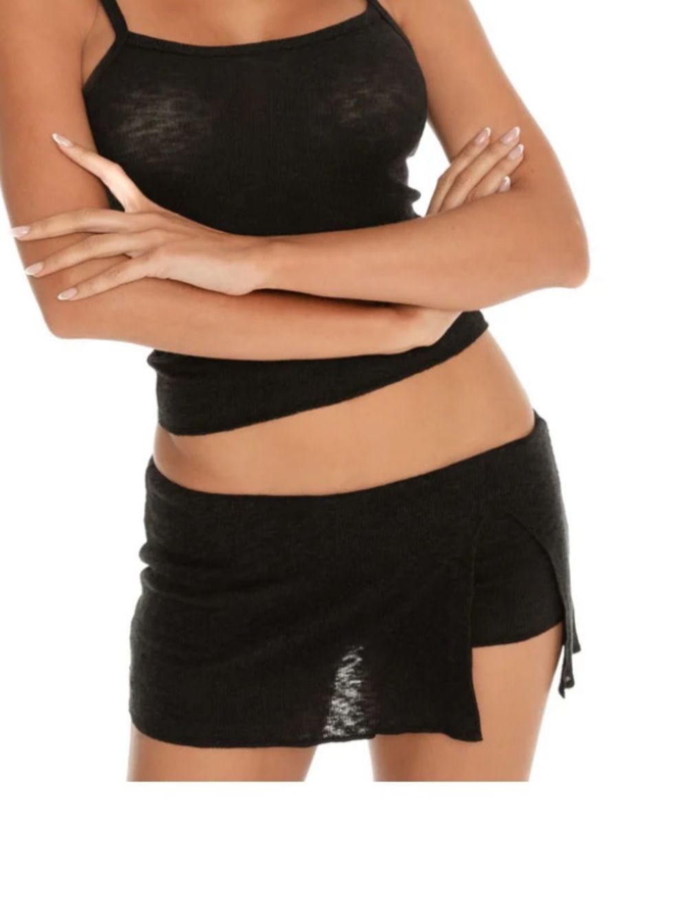 Are You Am I Nahla Skort Black
